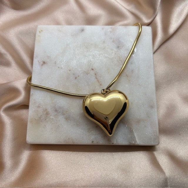 Bold heart ketting